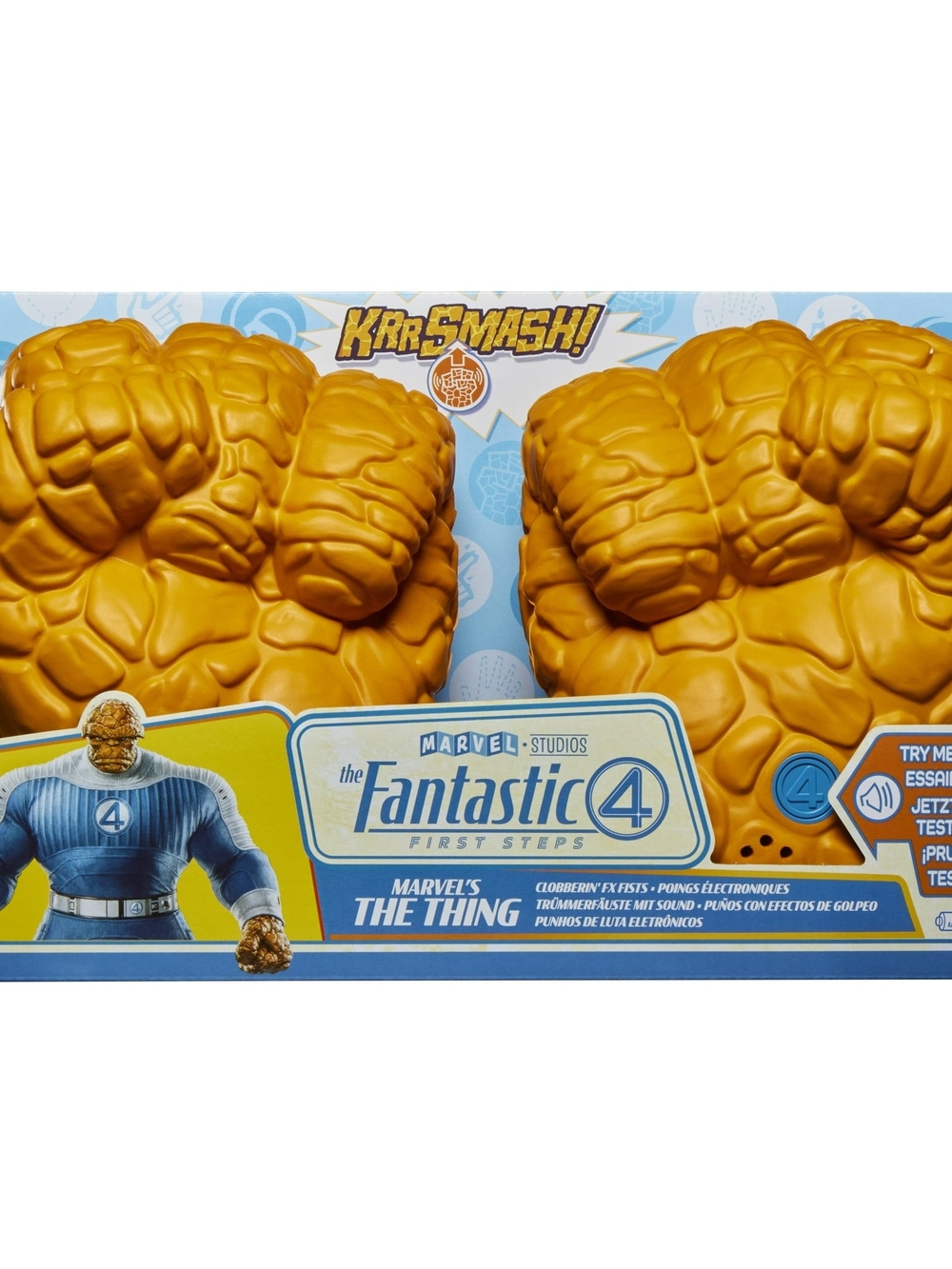 Marvel Fantastic Four The Thing Klobberin' Fist Play Gloves - Yellow